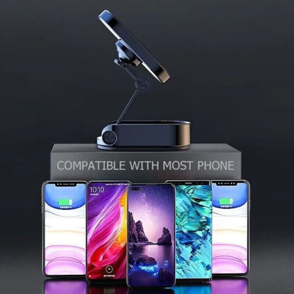 Magnetic Phone Holder For Car, Dashboard Car Phone Holder Mount Magnetic Stainless Steel Car Phone Holder - Dashboard Mount, Water-resistant, Rotatable - Image 3