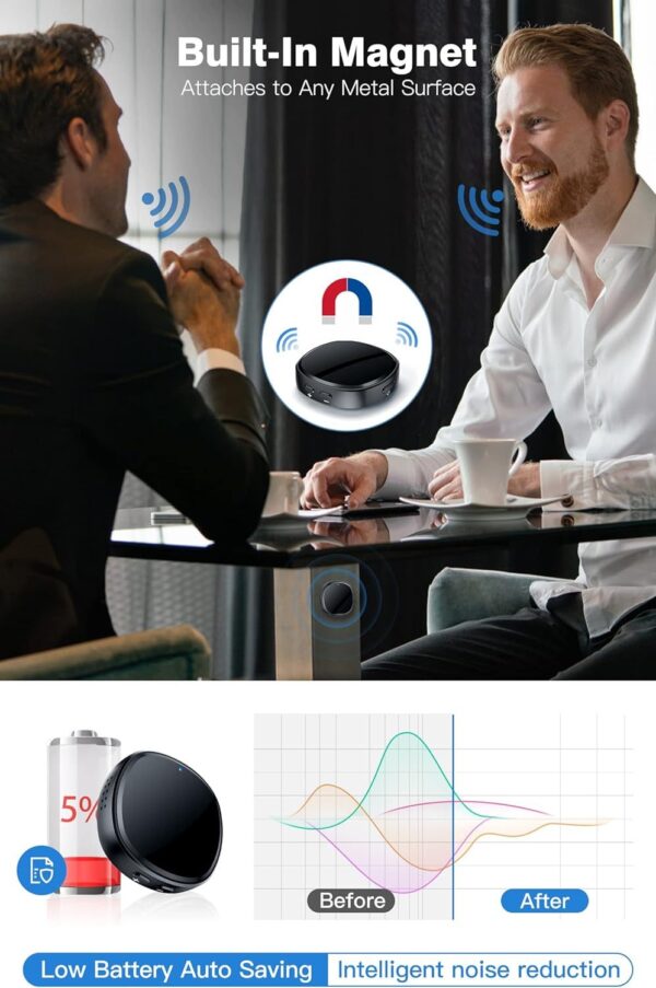 Mini Voice Recorder With Built-in Speaker And Built-in Magnet - Image 5