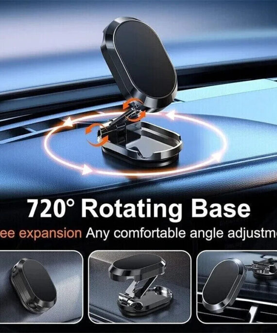 Magnetic Phone Holder For Car, Dashboard Car Phone Holder Mount Magnetic Stainless Steel Car Phone Holder - Dashboard Mount, Water-resistant, Rotatable