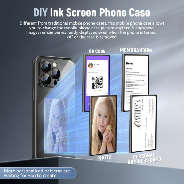 IPhone15 PRO PROMAX NFC Ink Screen Flip Phone Case Smart Creative DIY Custom All-Inclusive Case - Image 10