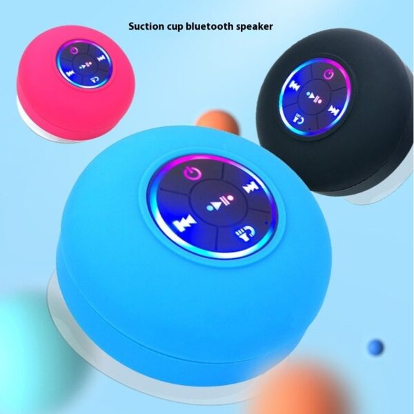 BTS07 Large Suction Cup Waterproof Bluetooth Audio With Light - Image 7