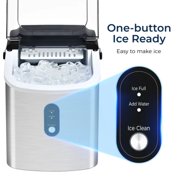 SIMZLIFE Portable Ice Maker Machine 26.5lbs/Day 9 Cubes in 6 Mins with Auto-Cleaning Basket and Scoop for Kitchen Office Party - Image 14