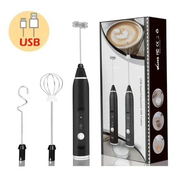 Portable Electric Milk Frothers Handheld Blender USB Mini Coffee Maker Whisk Mixer Cappuccino Cream Egg Beater Food Blender - Image 10