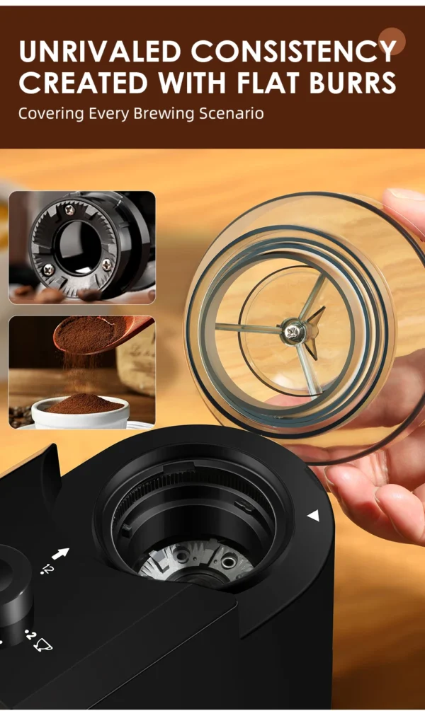 Automatic Burr Mill Coffee Grinder Electric Coffee Bean Grinding With 28 Adjustable Gears for Espresso French Press Drip Coffee - Image 10