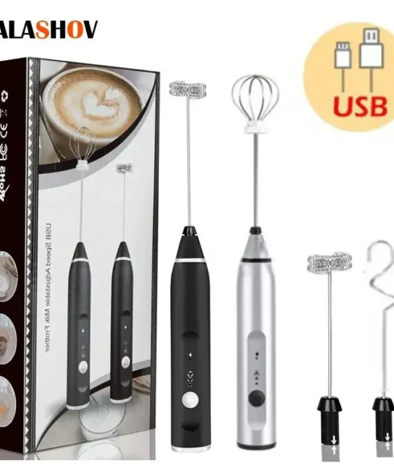 Portable Electric Milk Frothers Handheld Blender USB Mini Coffee Maker Whisk Mixer Cappuccino Cream Egg Beater Food Blender