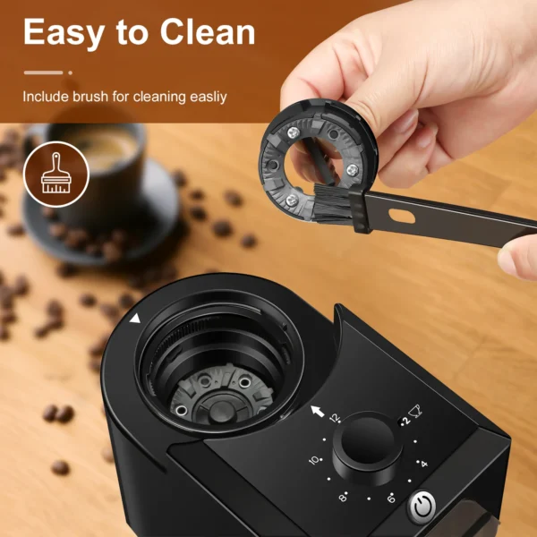 Automatic Burr Mill Coffee Grinder Electric Coffee Bean Grinding With 28 Adjustable Gears for Espresso French Press Drip Coffee - Image 2