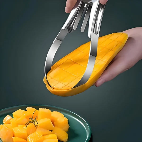 3-in-1 Steel Fruit Cutter - Mango/Avocado/Melon Slicer ✔Slip-Resistant & Dishwasher Safe (Pro/Home Kitchen) - Image 2