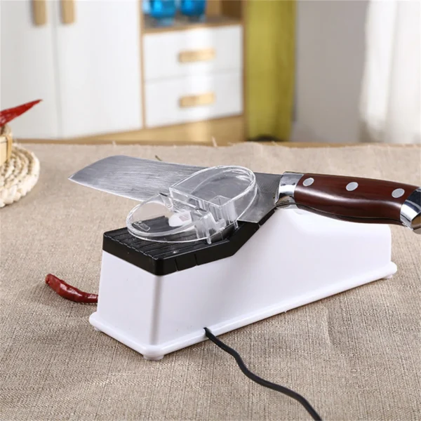 Electric Knife Sharpener Professional Knife Sharpener Fast Sharpening With Protective Cover For Restaurant Home Kitchen Gadget - Image 9