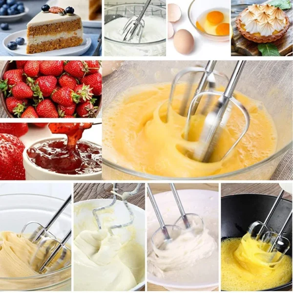Multifunctional Electric Food Blender 7 Speed Mini Mixer Food Cake Baking Dough Mixer Handheld Mixer Egg Beater Automatic Cream - Image 9