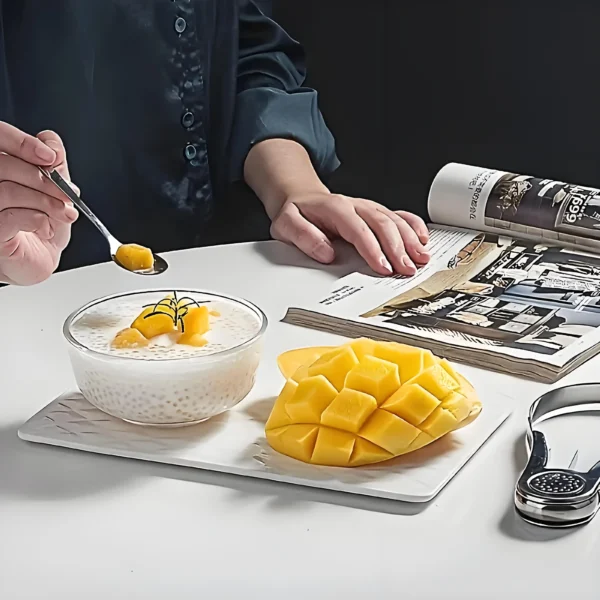 3-in-1 Steel Fruit Cutter - Mango/Avocado/Melon Slicer ✔Slip-Resistant & Dishwasher Safe (Pro/Home Kitchen) - Image 3
