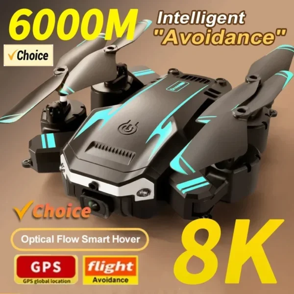 G6 Pro GPS Professional Drone 8K HD Dual-Camera Aerial Photography Omnidirectional Obstacle Avoidance Quadrotor RC Distance 5KM