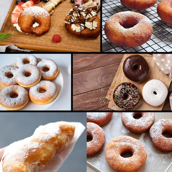 Mini Donut Maker Machine Non-stick Surface for Kids Breakfast Snack Desserts Makes Doughnuts White Color Home Applianc - Image 5
