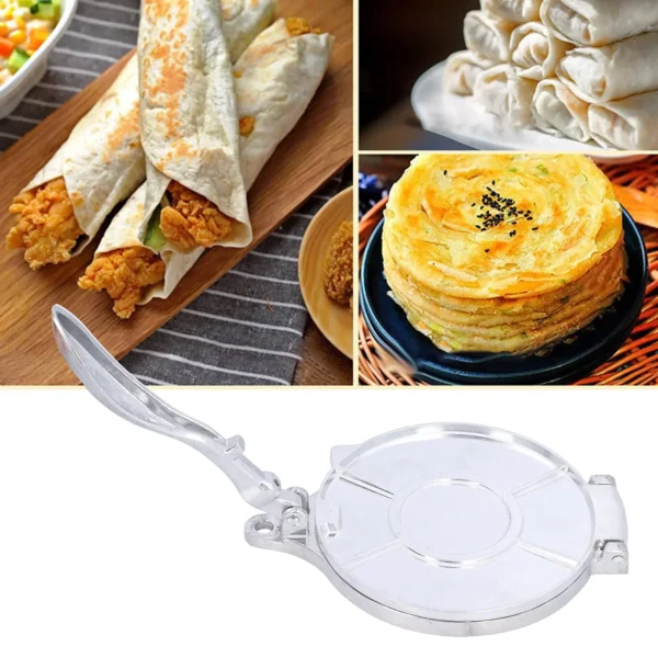 Dough Press Metal Dies Steel Flour Tortilla Press Dumpling Dough Tortillas Flour Bread Mold Sandwich Taco Press - 6.5 inch - Image 6