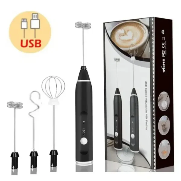 Portable Electric Milk Frothers Handheld Blender USB Mini Coffee Maker Whisk Mixer Cappuccino Cream Egg Beater Food Blender - Image 7