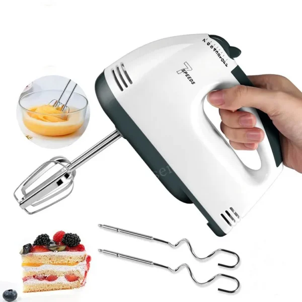 Multifunctional Electric Food Blender 7 Speed Mini Mixer Food Cake Baking Dough Mixer Handheld Mixer Egg Beater Automatic Cream - Image 7
