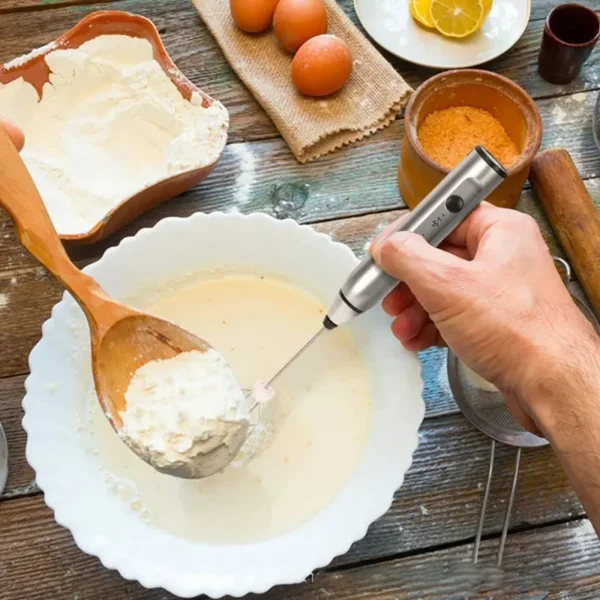 Portable Electric Milk Frothers Handheld Blender USB Mini Coffee Maker Whisk Mixer Cappuccino Cream Egg Beater Food Blender - Image 16