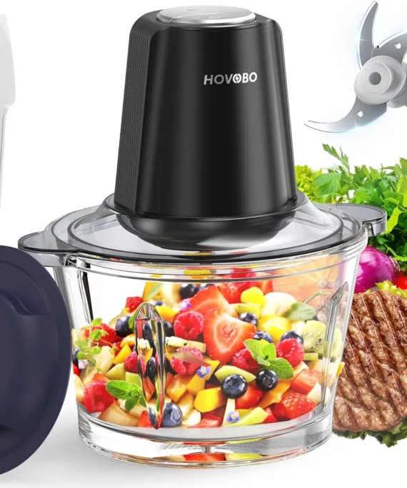 Food Processor Electric Meat Grinder 500W Food Chopper 2 Speed for Vegetable Kitchen Cutter Medium Super Chopping Grinding