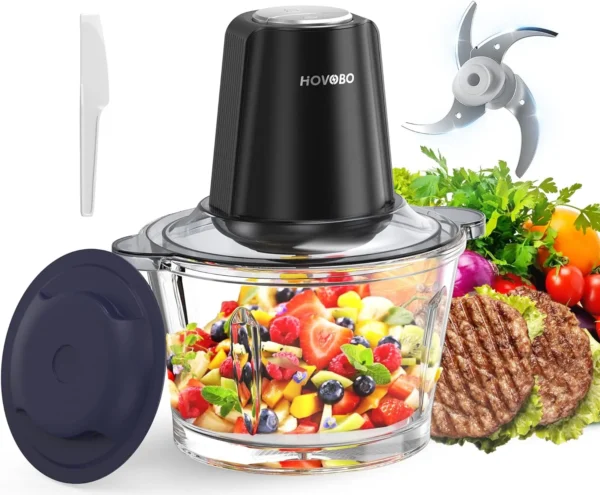 Food Processor Electric Meat Grinder 500W Food Chopper 2 Speed for Vegetable Kitchen Cutter Medium Super Chopping Grinding