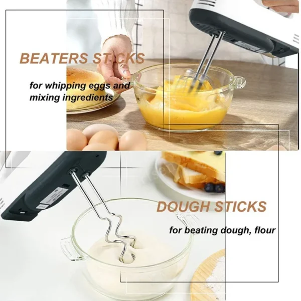 Multifunctional Electric Food Blender 7 Speed Mini Mixer Food Cake Baking Dough Mixer Handheld Mixer Egg Beater Automatic Cream - Image 12
