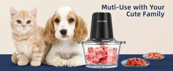 Food Processor Electric Meat Grinder 500W Food Chopper 2 Speed for Vegetable Kitchen Cutter Medium Super Chopping Grinding - Image 14