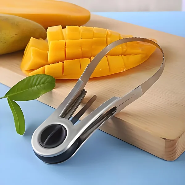 3-in-1 Steel Fruit Cutter - Mango/Avocado/Melon Slicer ✔Slip-Resistant & Dishwasher Safe (Pro/Home Kitchen) - Image 5