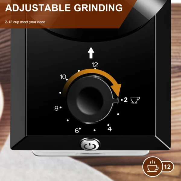 Automatic Burr Mill Coffee Grinder Electric Coffee Bean Grinding With 28 Adjustable Gears for Espresso French Press Drip Coffee - Image 4