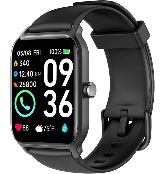 Smart Watch For Men,Alexa Built-in,Fitness Tracker With Heart Rate Sleep SpO2 Monitor,100 Sport Mode,5ATM Waterproof,Activity Trackers And Smartwatches For IOS And Android Phones
