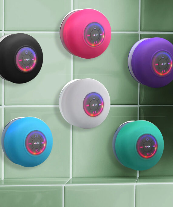 BTS07 Large Suction Cup Waterproof Bluetooth Audio With Light