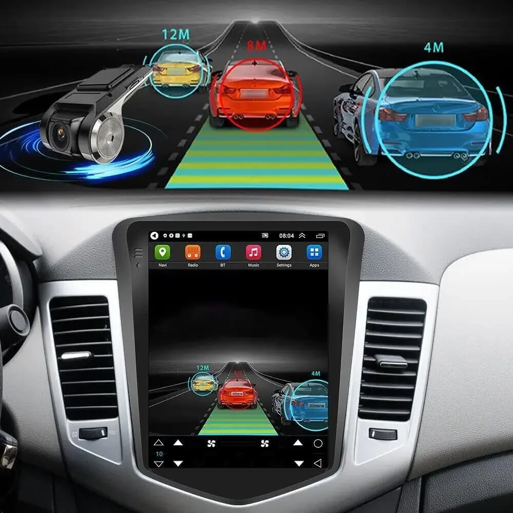 Car Stereo For Chevy Cruze 2009-2015 Android 13 9.7 Inch Screen Car in-Dash GPS Navigation Wireless Carplay WiFi Free Camera - Image 3