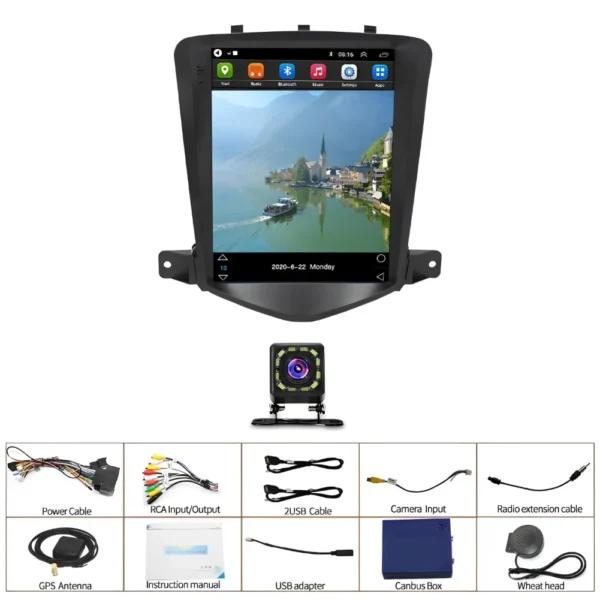 Car Stereo For Chevy Cruze 2009-2015 Android 13 9.7 Inch Screen Car in-Dash GPS Navigation Wireless Carplay WiFi Free Camera - Image 6