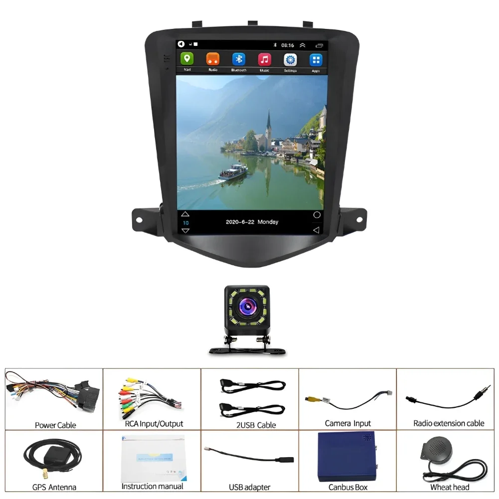 Car Stereo For Chevy Cruze 2009-2015 Android 13 9.7 Inch Screen Car in-Dash GPS Navigation Wireless Carplay WiFi Free Camera - Image 6