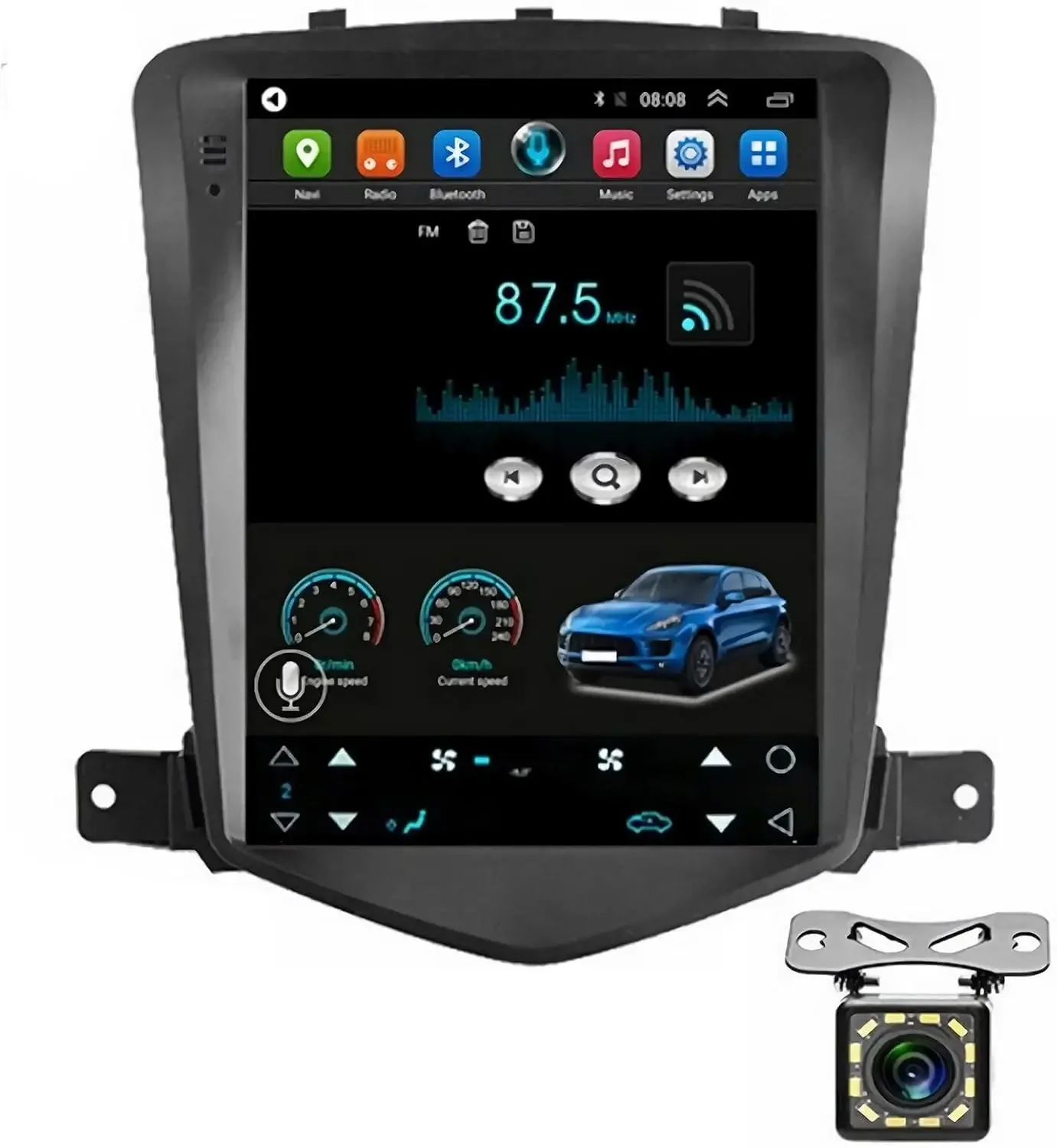 Car Stereo For Chevy Cruze 2009-2015 Android 13 9.7 Inch Screen Car in-Dash GPS Navigation Wireless Carplay WiFi Free Camera