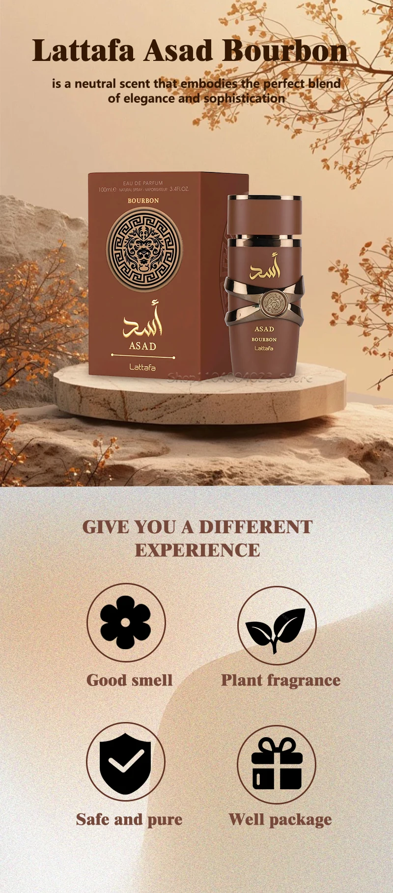 100ml Original Asad Men's Eau de Parfum Spray Original Arab Perfume High Quality Long Lasting Fragrance Spray for Women - Image 14