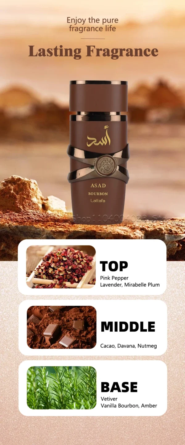 100ml Original Asad Men's Eau de Parfum Spray Original Arab Perfume High Quality Long Lasting Fragrance Spray for Women - Image 15