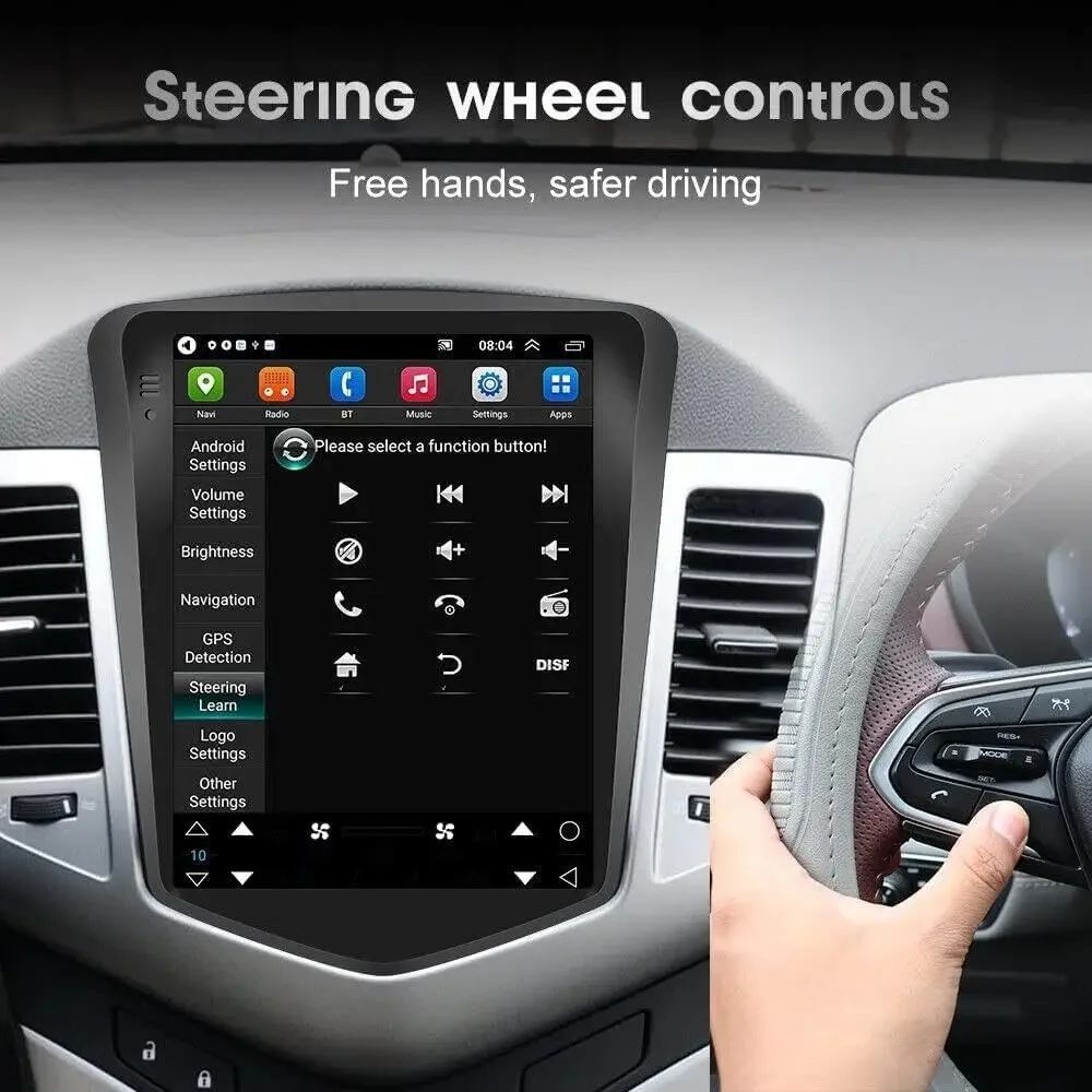 Car Stereo For Chevy Cruze 2009-2015 Android 13 9.7 Inch Screen Car in-Dash GPS Navigation Wireless Carplay WiFi Free Camera - Image 5